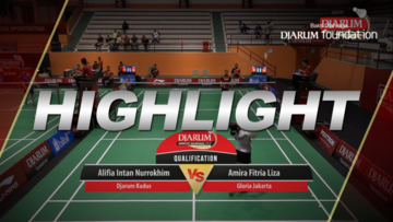 Alifia Intan Nurrokhim (Djarum Kudus) VS Amira Fitria Liza (Gloria Jakarta)