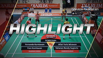 Fran Kurniawan/Fernando Kurniawan (Djarum Kudus) VS Afiat Yuris Wirawan/Yohanes Rendy Sugiarto (Pertamina Fastron)
