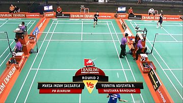 Marsa Indah Salsabila (PB DJARUM) VS Febritia Adisthya R. (MUTIARA BANDUNG)