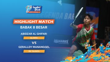 Highlight Match Day 4 - Abidzar Al Ghifari (AL-FATH) VS Geralldy Mananggel (PB. TALENTA)