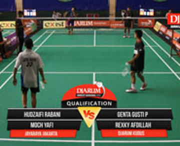 Hudzaifi R/Moch. Yafi (Jayaraya Jakarta) VS Genta G.P/Rexky A (Djarum Kudus)