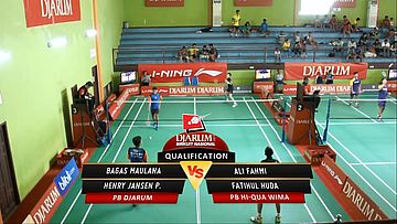 Bagas Maulana/ Henry Jansen P (PB DJARUM) VS Ali Fahmi/ Fatihul Huda (PB HI-QUA WIMA)