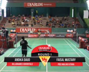 Andika Daud (Billionaires Gorontalo) VS Faisal Mustary (PBSI Maluku Utara)
