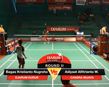 Bagas Kristianto Nugroho (Djarum Kudus) VS Adiyaat Alfitrianta Wibawa (Candra Wijaya)