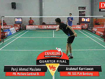 Arahmat Kurniawan (PB. SGS PLN Bandung) VS Panji Ahmad Maulana (PB. Mutiara Cardinal Bandung)