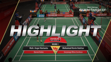 Muh. Asqar Harianto (Djarum Kudus) VS Mohamad Kevin Baktiar (Suryanaga Wima Surabaya)