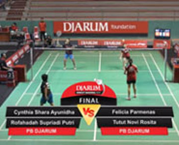 Felicia P/Tutut N (PB Djarum) VS Cynthia S/Rofahadah S (PB Djarum)