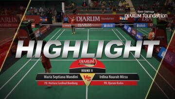 Irdina Naurah Mirza (Djarum Kudus) VS Maria Septiana Wandini (Mutiara Cardinal Bandung)