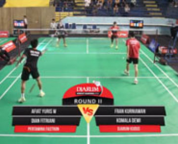 Afiat Y/Dian F (PB Pertamina Fastron) VS Fran K/Komala D (PB Djarum Kudus)
