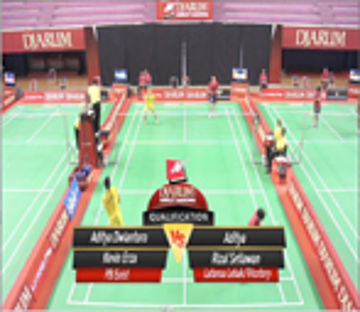 Aditya Dwiantoro/KEvin Erza (PB EXIST) VS Aditya/Rizal Setiawan (LATANSA-VICOTORY)
