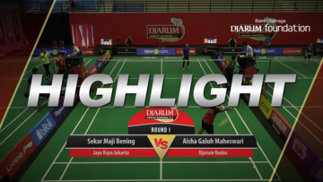 Aisha Galuh Maheswari (Djarum Kudus) VS Sekar Maji Bening Nur Kholifah (Jaya Raya Jakarta)