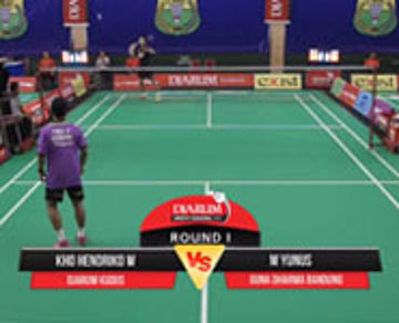 Kho Henrikho W (Djarum Kudus) VS M Yunus (Guna Dharma Bandung)
