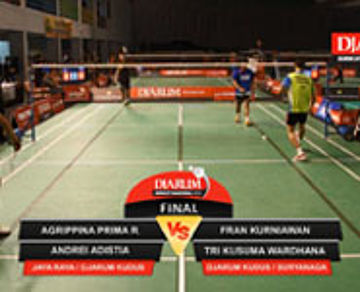Fran K/Tri K (Djarum Kudus/Suryanaga) VS Agrippina Pr/Andrei A (Jaya Raya/Djarum Kudus)