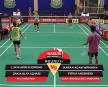 Lukhi A.N./Zakia U.A (Pelatnas PBSI) VS Ikhsan A.W./ Fitria A (Guna Dharma/Exist Sampurna Sumedang)