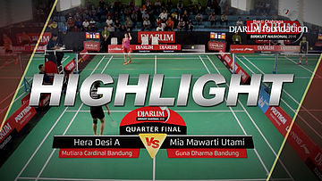 Hera Desi A (Mutiara Cardinal Bandung) VS Mia Mawarti Utami (Guna Dharma Bandung)