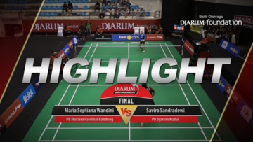 Savira Sandradewi (Djarum Kudus) VS Maria Septiana Wandini (Mutiara Cardinal Bandung)