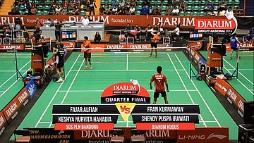 Fajar Alfian/Keshya Nurvita H (SGS PLN) VS Fran Kurniawan/Shendy Puspa I (DJARUM KUDUS) 