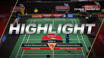 Herdian Muhammad Labib (Djarum Kudus) VS Muhammad Antonio Dhyasz (Mutiara Cardinal Bandung)