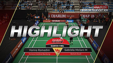 Hanna Ramadini (Mutiara Cardinal Bandung) VS Gabriela Meilani Moningka (Berkat Abadi)