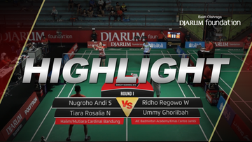 Nugroho Andi Saputro/Tiara Rosalia Nuraidah (Halim/Mutiara Cardinal Bandung) VS Lukhi Apri N/Ririn Amelia (Berkat Abadi)