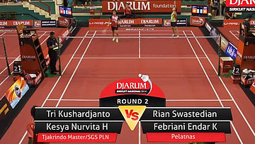 Tri Kushardjanto/Kesya Nurvita Hanadia (TJAKRINDO MASTER/SGS PLN BANDUNG) VS Rian Swastedian/Febriani Endar Kusumawati (PELATNAS)