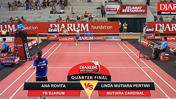 Ana Rovita (Djarum Kudus) VS Linda Mutiara Pertiwi (Mutiara Cardinal Bandung)