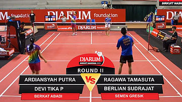 Ardiansyah Putra/Devi Tika Permatasari (Berkat Abadi) VS Ragawa Tamasuta A/Berliyan Sudrajat (Semen Gresik)