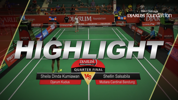 Sheila Dinda Kurniawan (Djarum Kudus) VS Shellin Salsabila Nurfazhriah (Mutiara Cardinal Bandung)