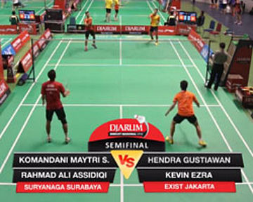 Hendra G. / Kevin Ezra (EXIST JAKARTA) VS Komandani M.S. / Rahmad Ali A. (SURYANAGA SURABAYA)