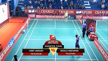 Febby Angguni (PB DJARUM) VS Ruselli hartawan (PELATNAS) 