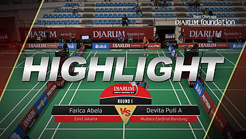 Farica Abela (Exist Jakarta) VS Devita Puti Alifia (Mutiara Cardinal Bandung)