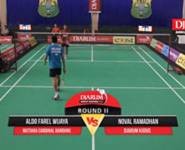 Aldo Farel W (Mutiara Cardinal Bandung) VS Noval Ramadhan (Djarum Kudus)
