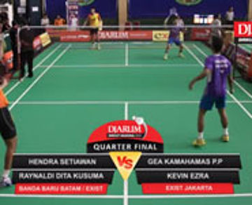 Hendra S/Dita K (Banda Baru Batam/Exist) VS Gea K/Kevin E (Exist Jakarta)