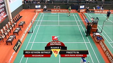 M. Revindra Ryahaldi (PB DJARUM) VS Prasetyo Ba (JAYA RAYA AZIKRA) Round 1 Tunggal Taruna Putra