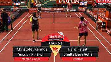 Christofel Karinda/Yessica Pertiwi (MENTARI V KOOL) VS Hafiz Faizal/Shella Devi Aulia (PELATNAS)