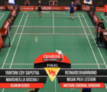 Yantoni Edy/M. Gischa (Djarum Kudus) VS Reinard D/Nisak Puji (Mutiara Cardinal Bandung)