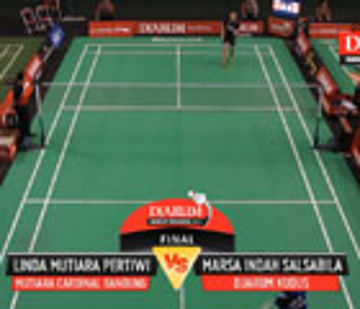 Linda Mutiara Pertiwi (Mutiara Cardinal Bandung) VS Marsa Indah Salsabila (Djarum Kudus)