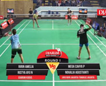 Ririn A/Ristya A (Djarum Kudus) VS Mega C/Novalia A (Jayaraya Jakarta/Tangkas)