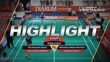 Mia Mawarti Utami (Guna Dharma Bandung) VS Vehrenica Debora Rumate (Tangkas Jakarta)