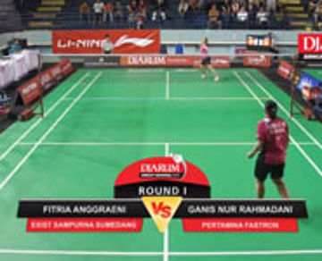 Ganis Nur Rahmadani (Pertamina Fastron) VS Fitria Anggraeni (Exist Sampurna Sumedang)