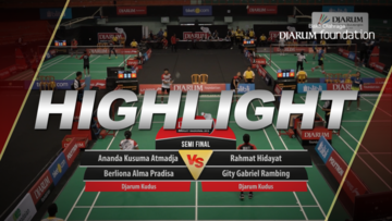 Rahmat Hidayat/Gity Gabriel Rambing (Djarum Kudus) VS Ananda Kusuma Atmadja/Berliona Alma Pradisa (Djarum Kudus)