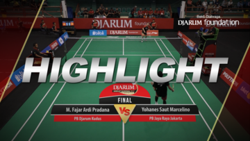 Mochamad Fajar Ardi Pradana (Djarum Kudus) VS Yohanes Saut Marcelino (Jaya Raya Jakarta)