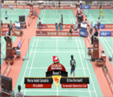 Marsa Indah Salsabila (PB DJARUM) VS Erlina Kurnianti (SARWENDAH BADMINTON CLUB)