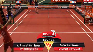 Andre Kurniawan (JAYA RAYA SURYANAGA) VS A. Rahmat Kurniawan (SGS PLN BANDUNG)