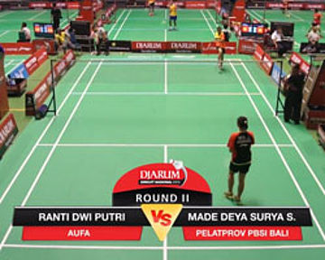 Made Deya Surya Saraswati (PELATPROV PBSI BALI) VS Ranti Dwi Putri (AUFA)