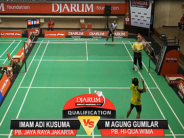 Imam Adi Kusuma (PB. JAYA RAYA JAKARTA) VS M. Agung Gumilar (PB. HI-QUA WIMA)