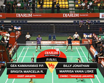 Billy J. / Marrisa Vania L. (CWIBC/TANGKAS JAKARTA) VS Gea Kamahamas / Brigita M.R. (EXIST JAKARTA)