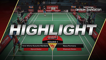 Vero Wisnu Kusuma Wardana (Djarum Kudus) VS Nova Permana (Shamrock Medan)
