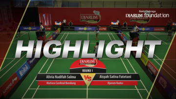 Aisyah Sativa Fatetani (Djarum Kudus) VS Alivia Nadifah Salma (Mutiara Cardinal Bandung)