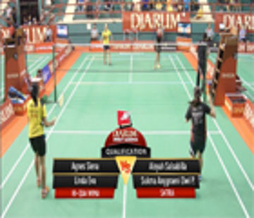 Agnes Siena / Linda Eva (HI QUA WIMA) VS Aisyah Salsabilla / Sukma Anggraeni D.P (SATRIA)